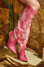 Load image into Gallery viewer, Eyes On Me Embellished Cowgirl Boots - Pink
