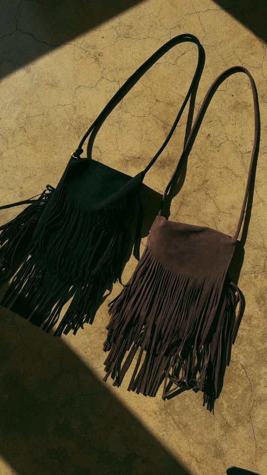 Load image into Gallery viewer, Cheyenne Fringe Bag - Brown
