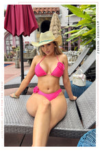 Load image into Gallery viewer, Nayelly Rosette Bikini Set - Pink
