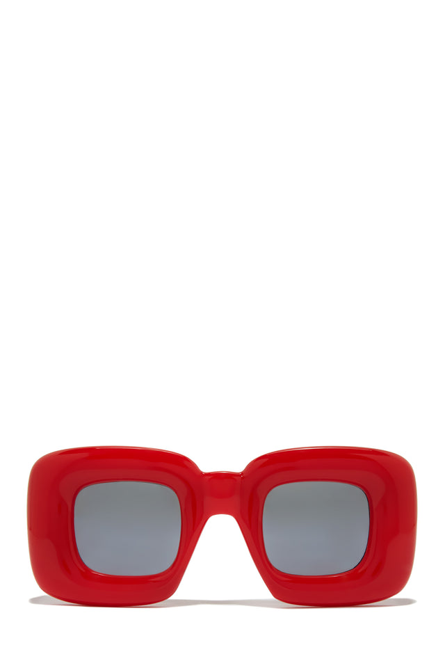 Load image into Gallery viewer, Oversized Red Sunglasses

