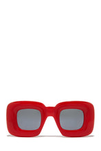 Load image into Gallery viewer, Red Sunglasses With Gray Lenses
