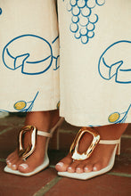 Load image into Gallery viewer, Adonna Thong Strap Mule Heels - Cream ** LEAVE PRIVATE ** SENDING BACK TO COMPANY ** 10/3
