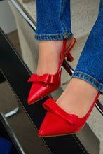 Load image into Gallery viewer, Alayna Mid Heel Slingback Pumps - Red
