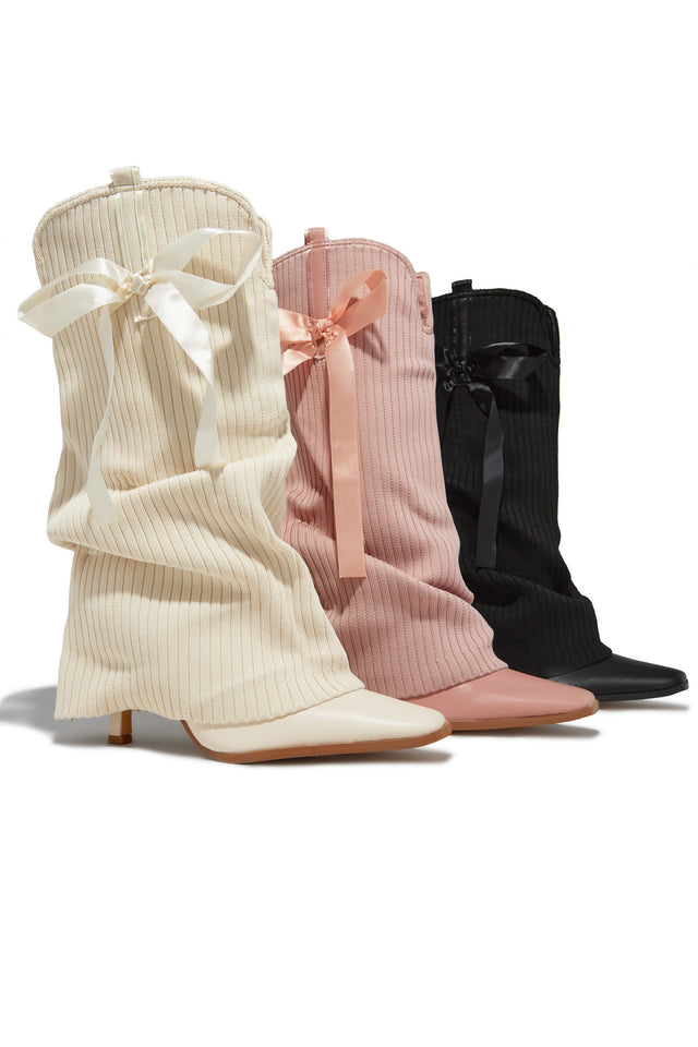 Load image into Gallery viewer, Annalee Below The Knee Slouch Boots - Cream
