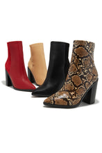 Load image into Gallery viewer, Triumph Block Heel Ankle Boots - Nude
