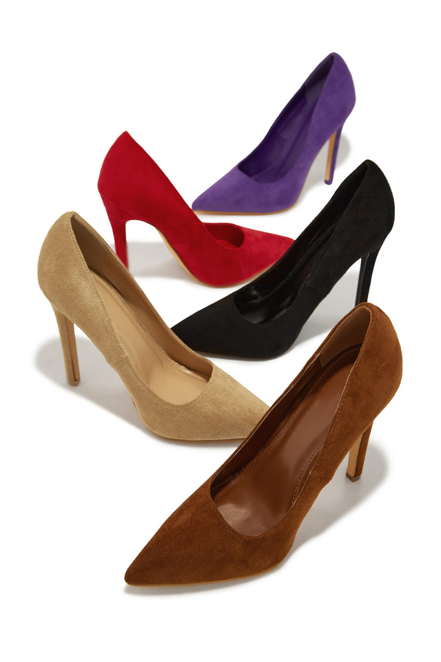 Chestnut on sale suede pumps