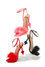 Load image into Gallery viewer, All Colors Available - Pink, Red and Black Single Sole Fur Heels
