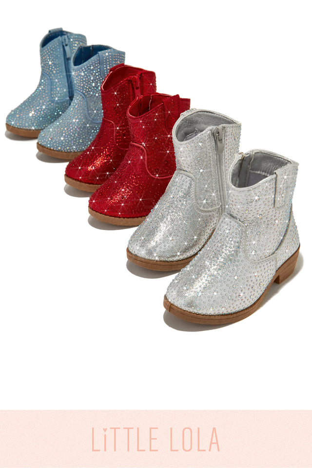 Load image into Gallery viewer, Kaleen Kids Embellished Cowgirl Boots - Red
