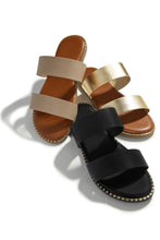 Load image into Gallery viewer, All Colors Available For Slip On Sandals - Nude, Black and Gold
