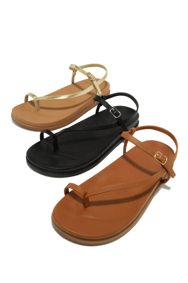 Load image into Gallery viewer, Resort Paradise Asymmetric Sandals - Gold
