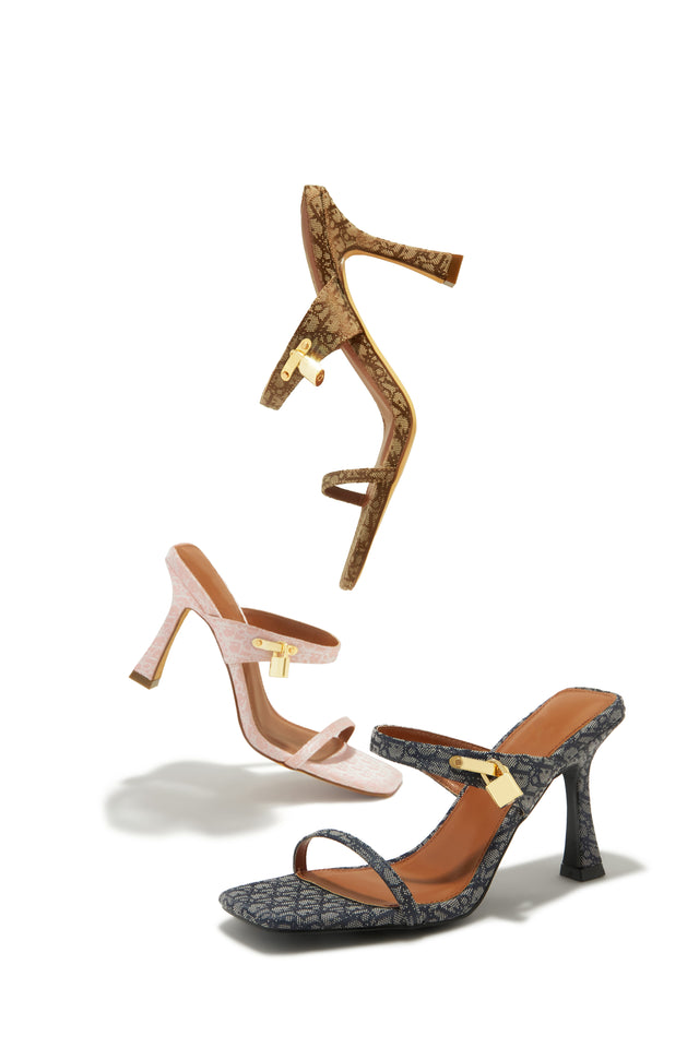 Load image into Gallery viewer, Danya Single Sole Mule Heels - Navy
