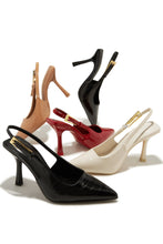 Load image into Gallery viewer, Caroline Slingback Pumps - Nude
