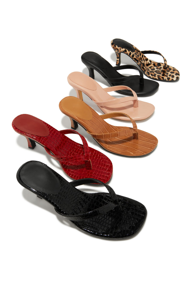 YELLO 赤 ミュール LADYBUG MULES RED