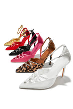 Load image into Gallery viewer, Tanalee Embellished High Heel Pumps - Red

