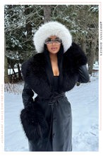 Load image into Gallery viewer, Women Standing In Snow Wearing Black Jacket
