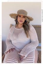 Load image into Gallery viewer, Amren Crochet Dress Maxi Dress - Bone
