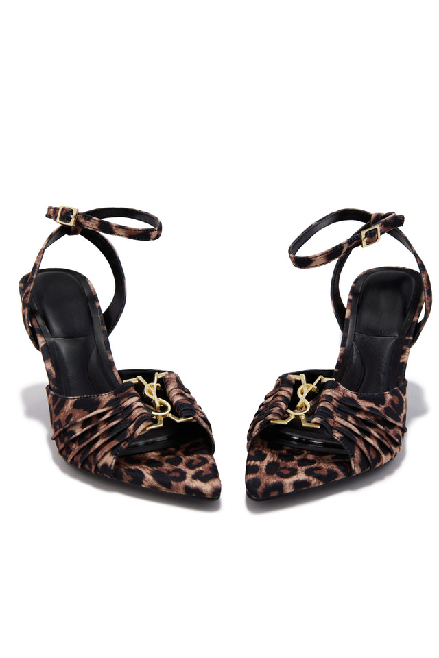 Load image into Gallery viewer, Anahi Single Sole Mid Heels - Leopard
