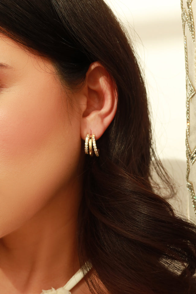 Load image into Gallery viewer, Annika Gold Dipped Earring - Gold
