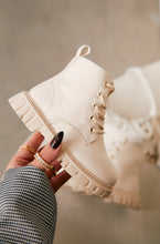 Load image into Gallery viewer, Ariella Kids Lace Up Boots - Nude
