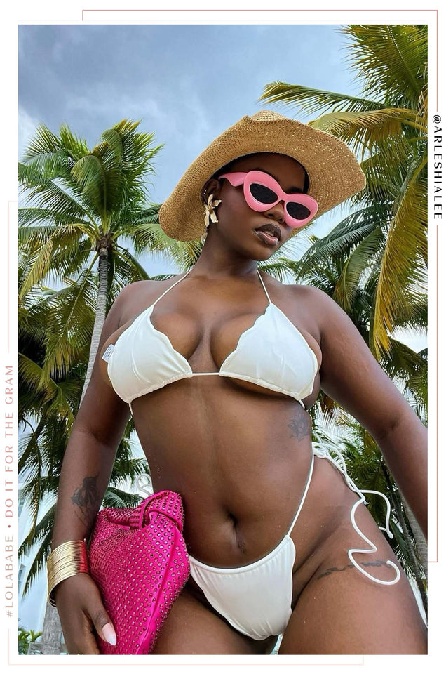 Load image into Gallery viewer, Leylana Scallop Bikini Set - White
