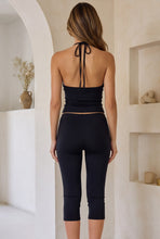 Load image into Gallery viewer, Ashanti Halter Capri Pants Set - Black
