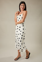 Load image into Gallery viewer, Audrey Polka Dot Midi Dress - White
