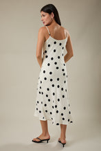 Load image into Gallery viewer, Audrey Polka Dot Midi Dress - White
