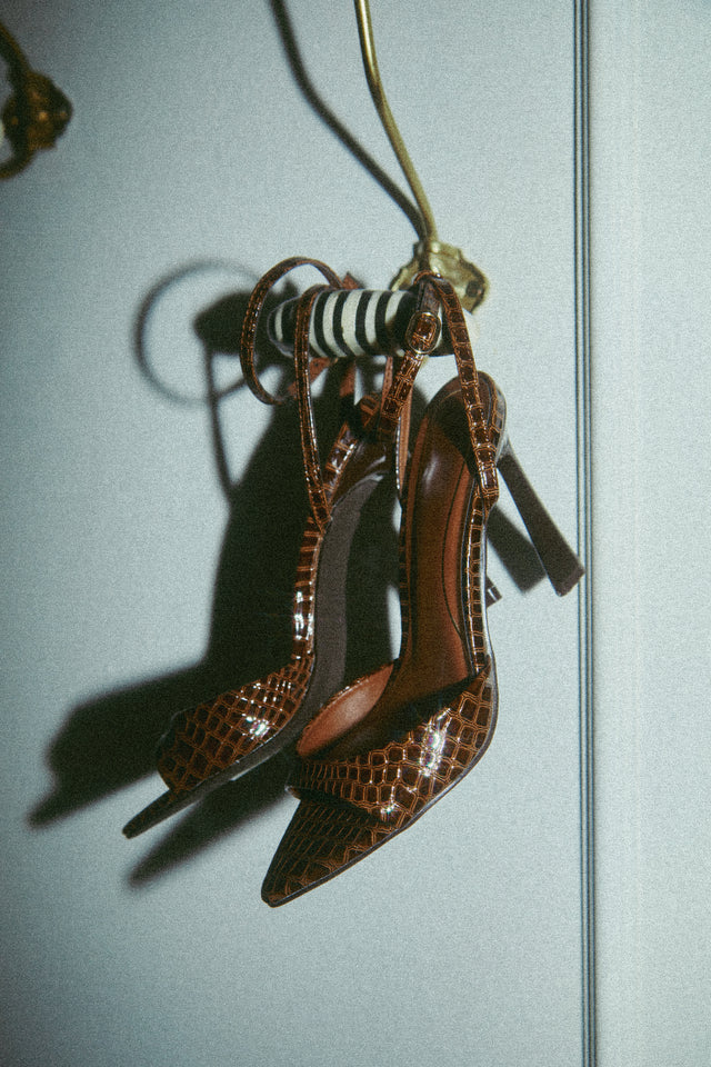 Load image into Gallery viewer, Azani Mary Jane Strap Heels - Brown
