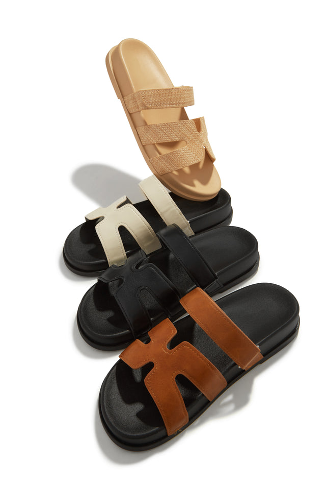 Load image into Gallery viewer, Baja Resort Chunky Slip On Sandals - Natural
