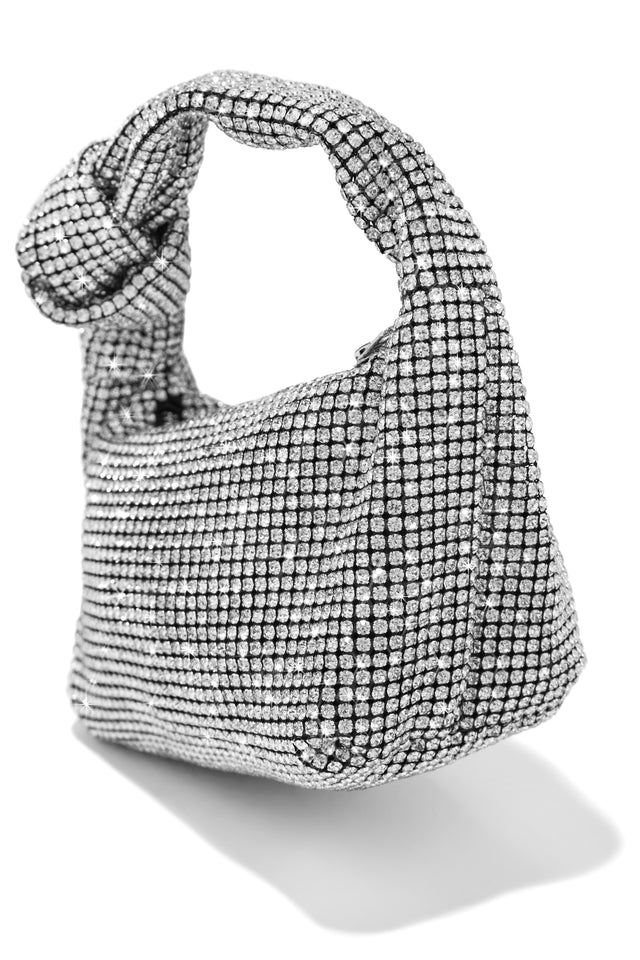 Load image into Gallery viewer, Bling Top Handle with Knit Detail bag
