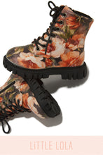 Load image into Gallery viewer, Grace Kids Lace Up Boots - Floral
