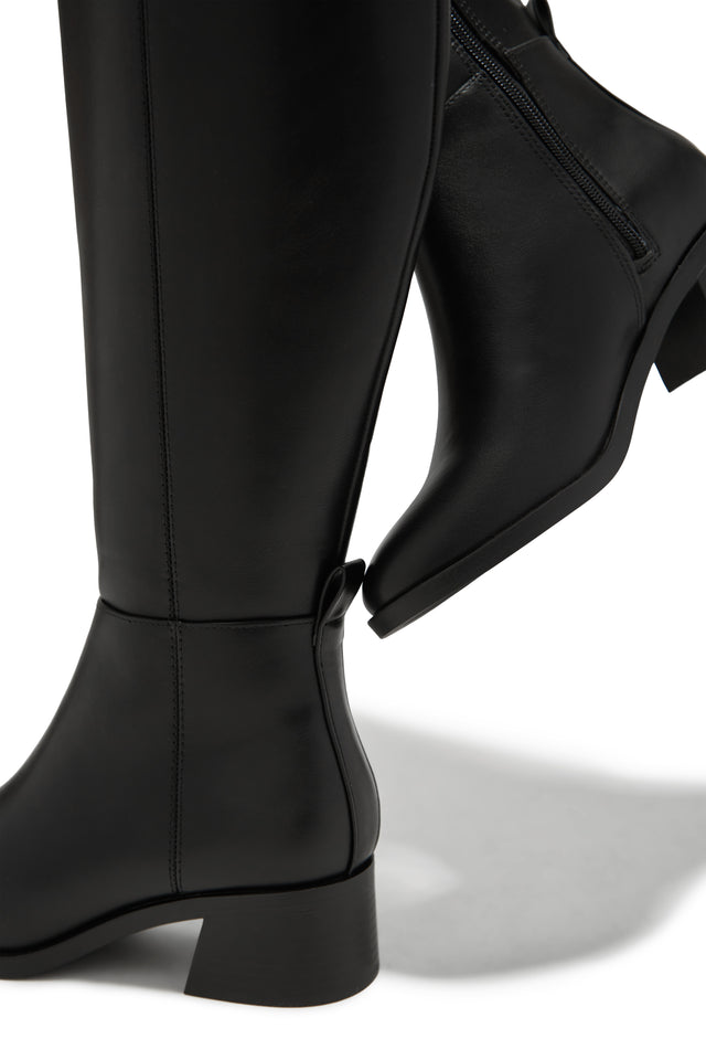 Load image into Gallery viewer, Stephany Knee High Boots - Black
