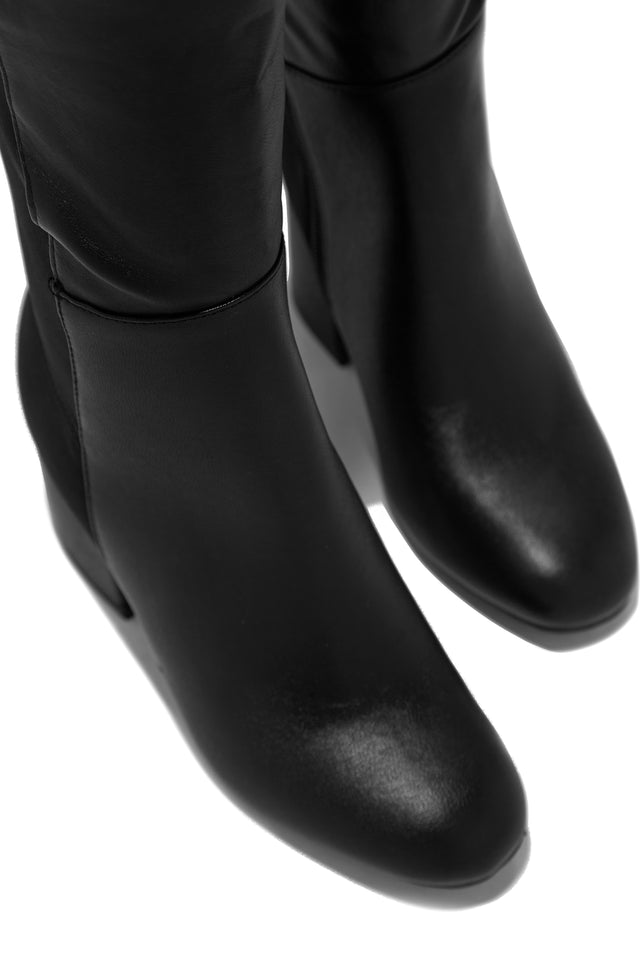 Load image into Gallery viewer, Sophia Block Heel Boots - Black
