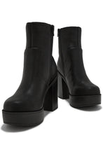 Load image into Gallery viewer, Marianna Block Heel Ankle Boots - Black
