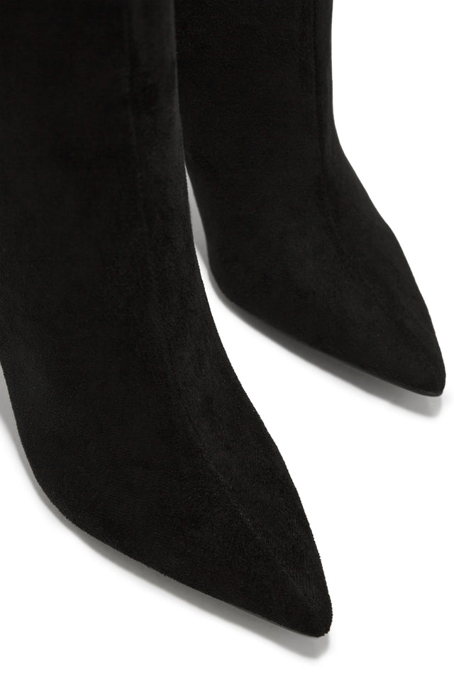 Load image into Gallery viewer, Last Night Pointed Toe High Heel Ankle Boots - Black
