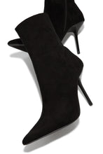 Load image into Gallery viewer, Last Night Pointed Toe High Heel Ankle Boots - Black
