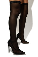 Load image into Gallery viewer, Timeless Allure Over The Knee High Heel Boots - Black
