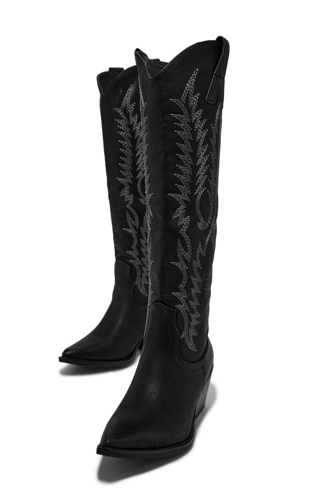 Load image into Gallery viewer, Summer Western Black Boots
