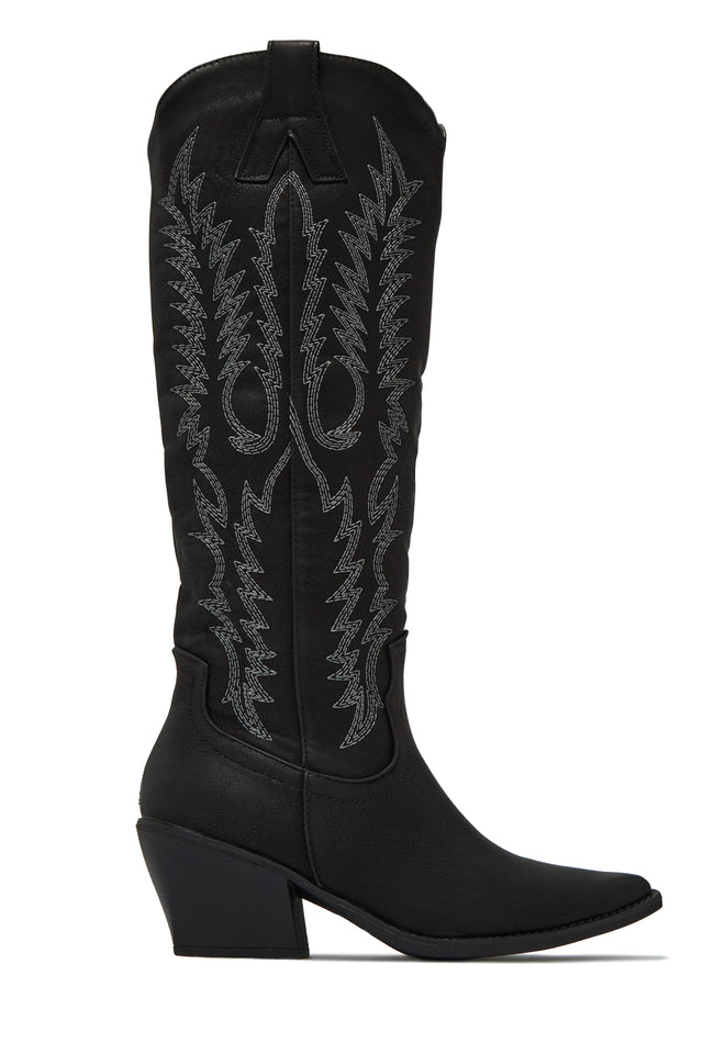 Load image into Gallery viewer, Black Cowgirl Boot
