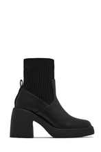 Load image into Gallery viewer, Black Platform Ankle Boots
