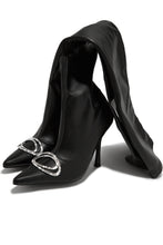 Load image into Gallery viewer, Black Thigh High Over The Knee Boots
