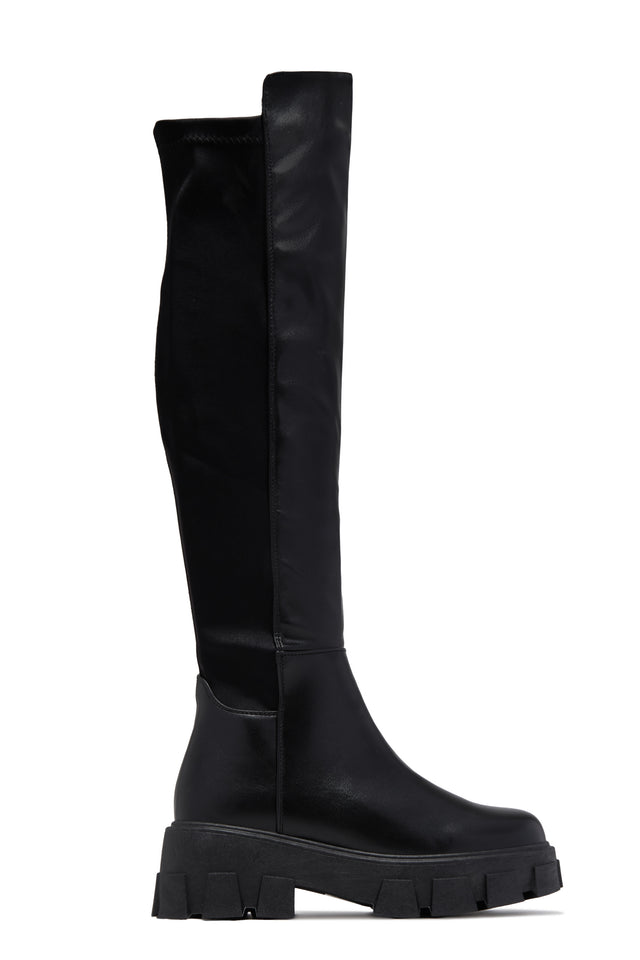 Load image into Gallery viewer, She&#39;s A Muse Flat Boots - Black
