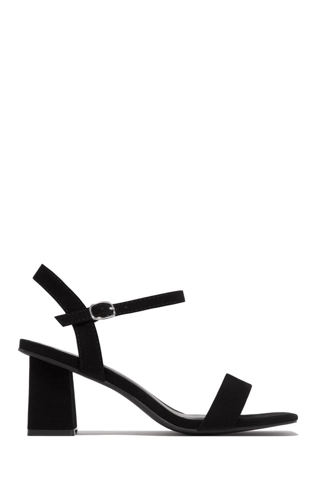 Load image into Gallery viewer, Black Heel With Adjustable Buckle Closure 
