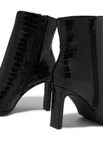 Load image into Gallery viewer, Laylah Ankle Boots - Black Croc
