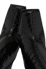 Load image into Gallery viewer, Laylah Ankle Boots - Black Croc
