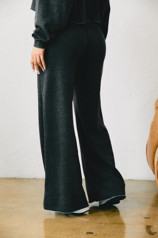 Load image into Gallery viewer, Charcoal Wide Leg Pant
