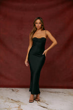 Load image into Gallery viewer, Lace Detail Satin Maxi
