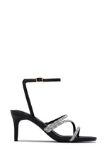 Load image into Gallery viewer, Annalise Embellished Mid Heels - Black
