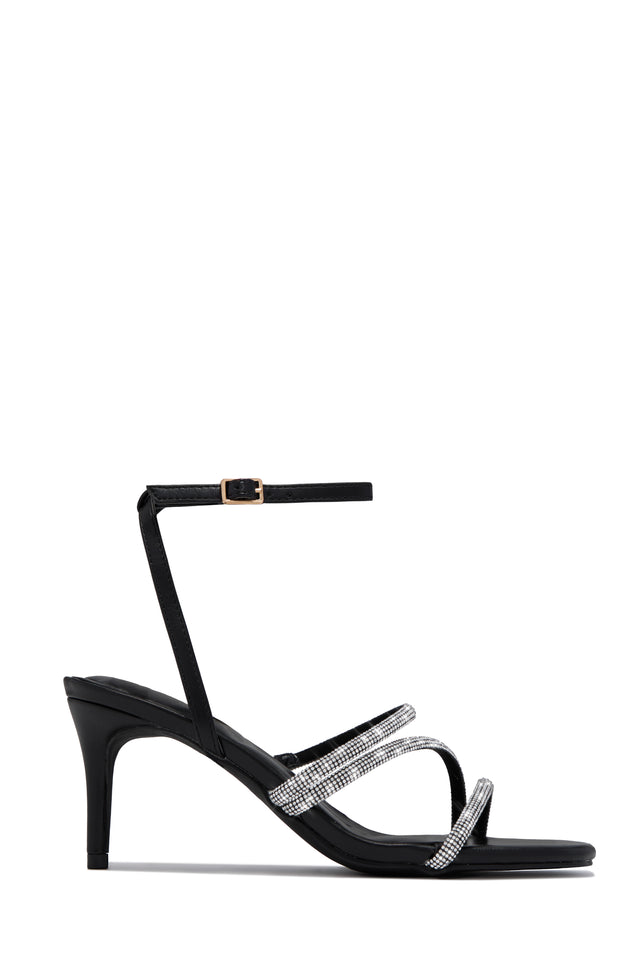 Load image into Gallery viewer, Annalise Embellished Mid Heels - Black
