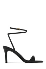 Load image into Gallery viewer, Viana Ankle Strap Mid Heels - Black
